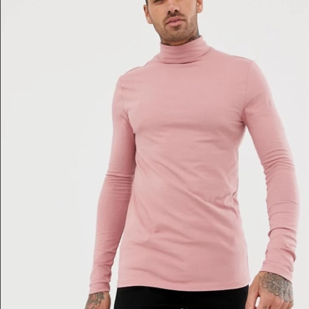 ASOS men’s pink turtleneck never worn